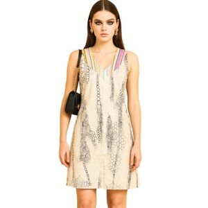 DISMERO Multicolor Print Sleeveless Dress